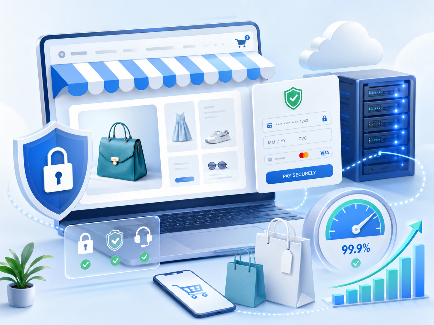 A secure and dependable home for your online store.